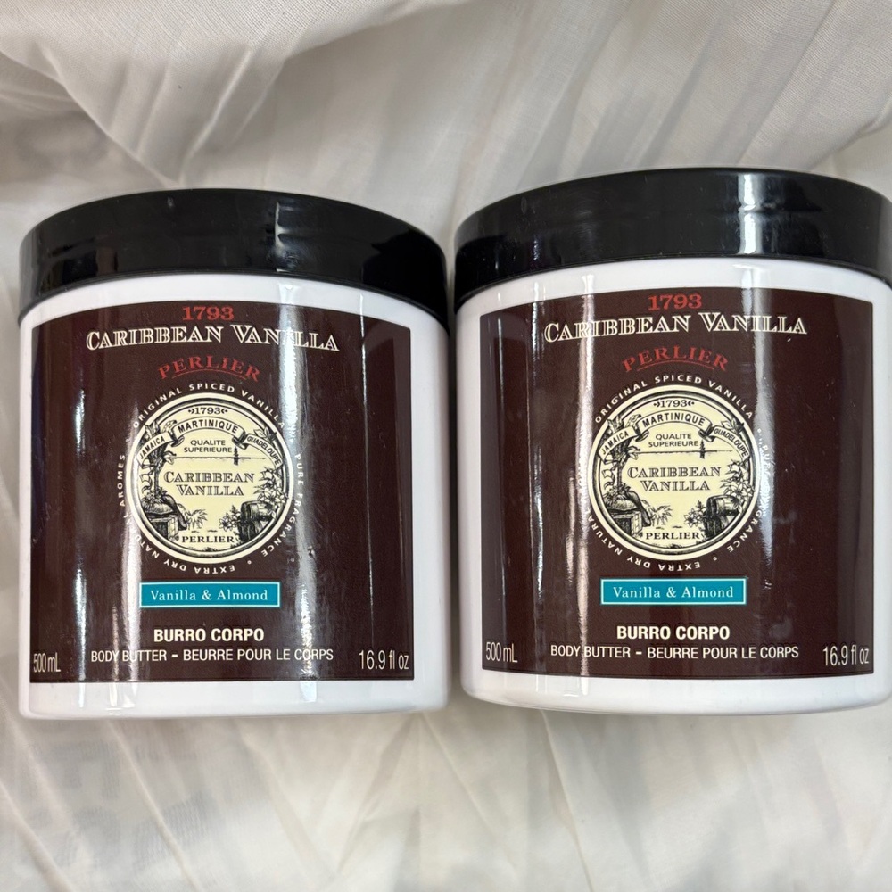 *New* Perlier Caribbean Vanilla Body Butter Set of 2